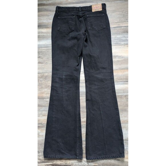 Bongo Jeans Women's 6 Black Flare Leg 32" Inseam Tall Long - Picture 5 of 6